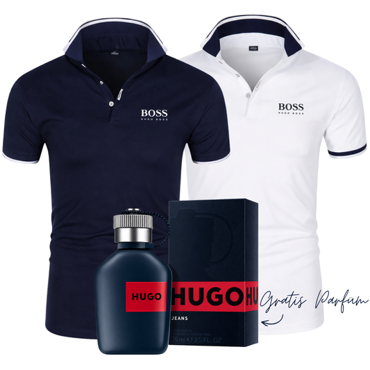 VATERTAGS-DEAL: 2 Premium-Polos + Parfum GRATIS